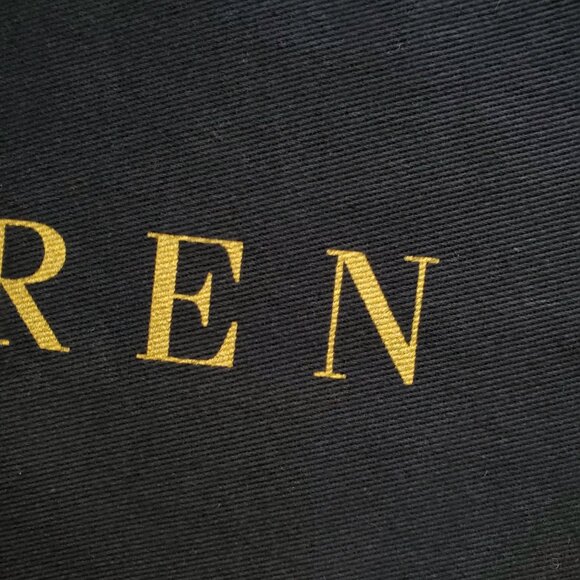 Ralph Lauren Large Navy / Gold Protective Dustbag 25" x 17.5" - Picture 4 of 7